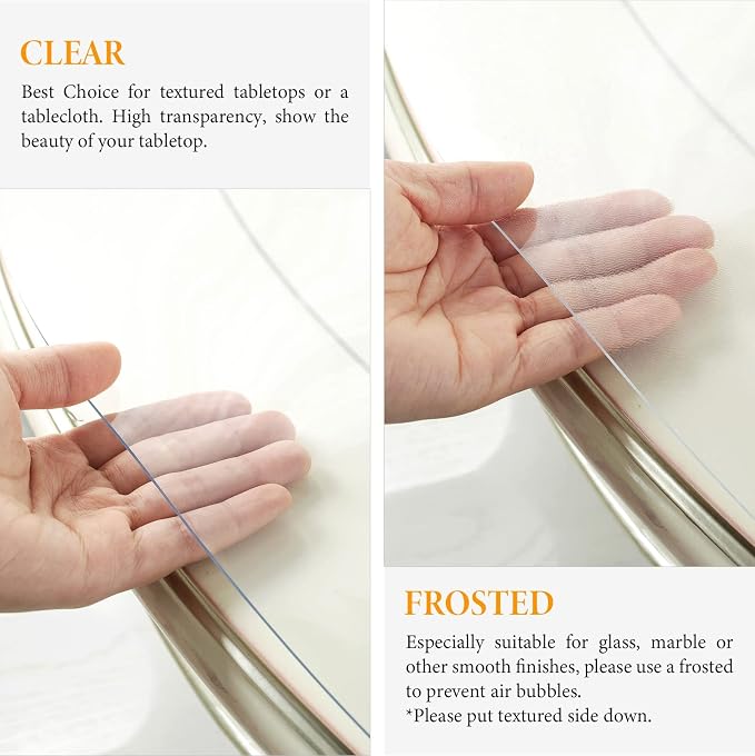 Deep Dream 1.5mm Clear Desk Cover Protector, 24×96 Inch Clear Table Protector - Image 4