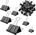 300 Pack Binder Clips Paper Clamps Assorted Sizes, Mini and Micro, 6 Sizes by Aellabus