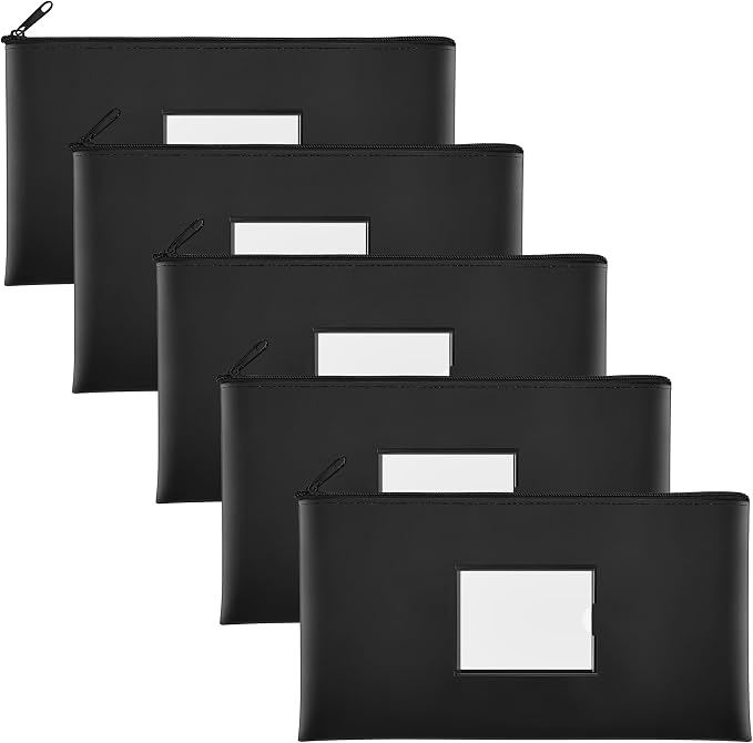 SMARTAKE 5-Pack Bank Deposit Money Bags by SMARTAKE