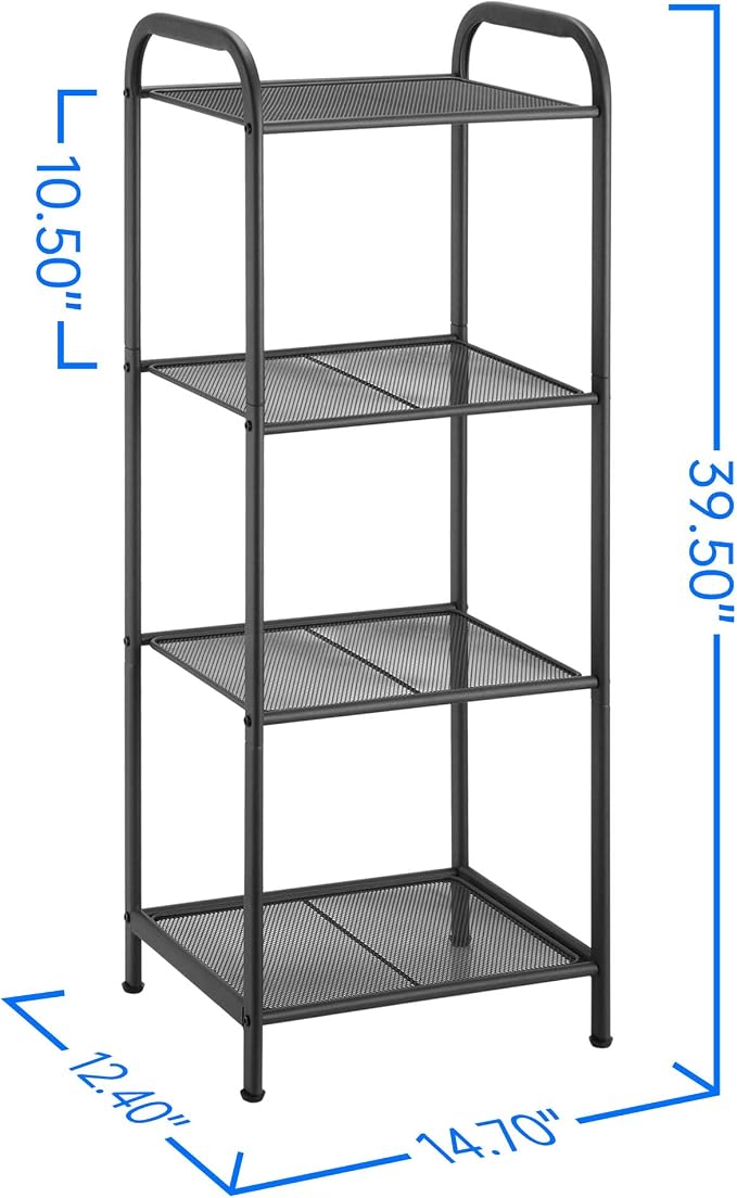 MAX Houser Storage Rack with Shelf, Industrial Style Extendable Plant Stand - Image 3