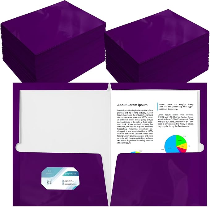 Yeaqee 200 Pack Folders Bulk by Yeaqee