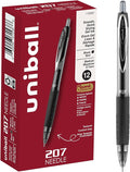 uniball 207 Needle Retractable Gel Pens, Medium Point, 12 Pack by uni-ball