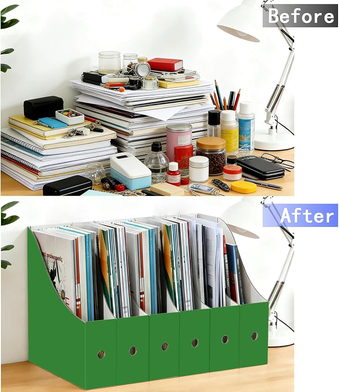 Limitliho 6 Pack Cardboard Magazine Holder - Image 4