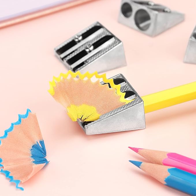 Tamaki 8 Pack Handheld Metal Pencil Sharpener - Image 6