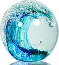 Hand Blown Ocean Wave Glass Ball ：Unique Gift by HandBlownGlassArt