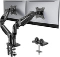 HUANUO FlowLift™ Dual Monitor Stand, Fully Adjustable Gaming Monitor Desk Mount by HUANUO