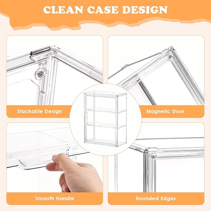 Clear Acrylic Display Case for Figures&Collectibles, 3 Tier Lego Labubu Toy Box - Image 4