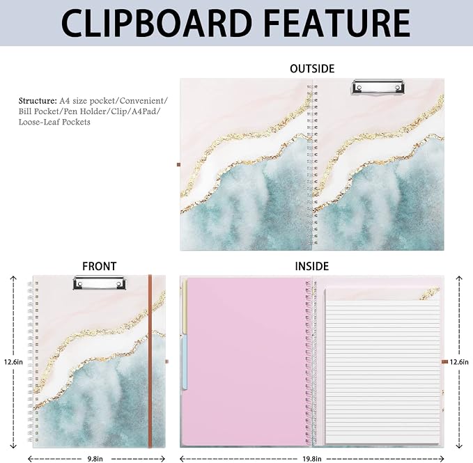 Rimilak Spiral Clipboard Folio - Image 2