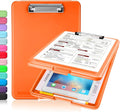 Sooez Clipboard with Storage, Plastic Storage Clipboards with Low Profile Clip by Sooez