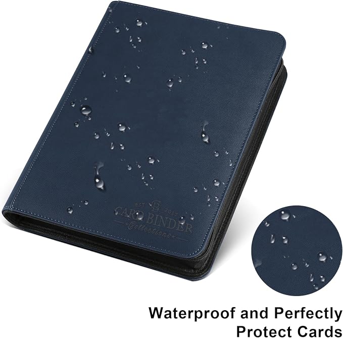 Trading Card Binder 16 Pocket, Foalgo PU Cover Card Binder - Image 3
