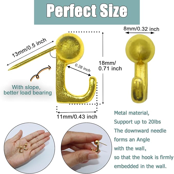 30 PCS Metal Push Pins Wall Tacks, Thumbtacks - Image 2