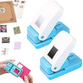 2 Pcs Stamp Punch, Rectangular Postage Shape Paper Punch, Square Hole Stamps by CYFUNDESIGN