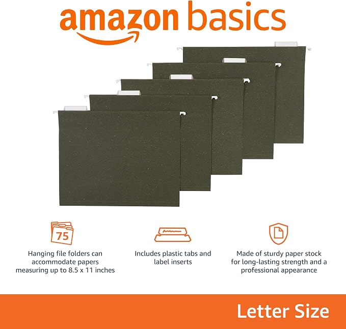 Amazon Basics Hanging File Folders - Image 2