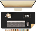 YSAGi Double-Sided Desk Pad, Leather Desk Mat, Eco Cork Desk Pad Protector by YSAGi
