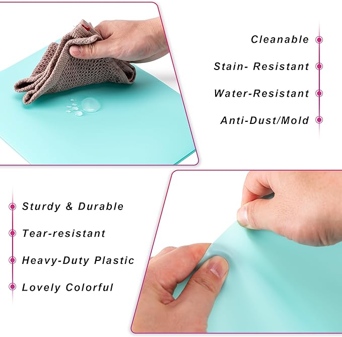 Aegero Plastic Folders with Pockets, Durable Heavy Duty File Folders with - Image 3