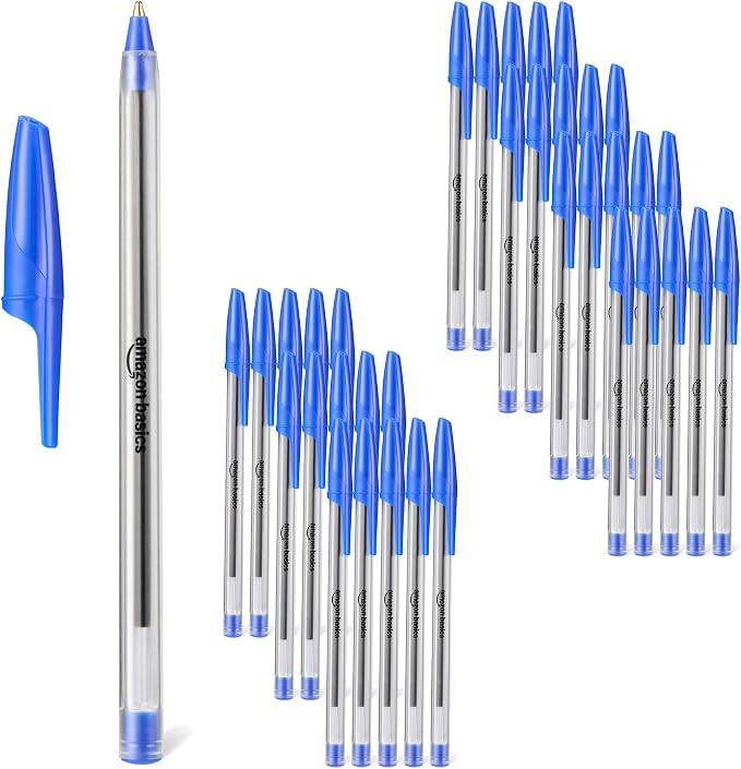 Amazon Basics Ballpoint Pens, Medium Point 1.0mm by AmazonBasics