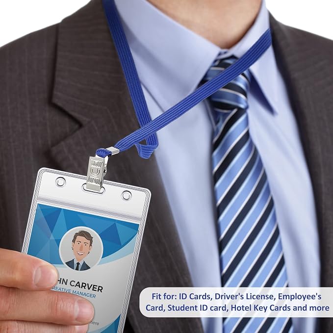 Marspark 200 Pcs ID Badge Holder - Image 3