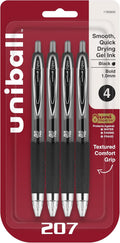 Uni-Ball® 207™ Retractable Fraud Prevention Gel Pens, Bold Point, 1.0 mm by uni-ball