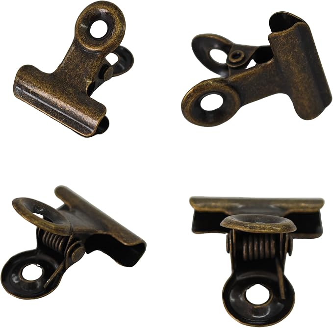 30Pcs 22mm Metal Binder Clips, Mini Bulldog Paper Clamps Bull Clips, Hinge Clips - Image 3
