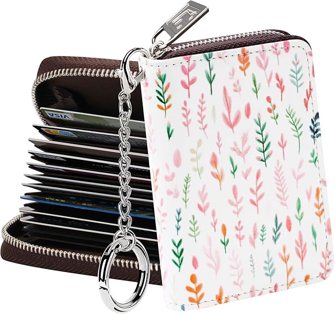 FurArt Zipper Wallet Women, RFID Blocking Credit Card Wallet, Business Card by FurArt
