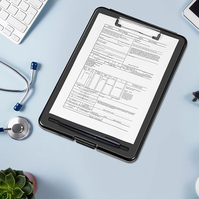 SITHON Nursing Clipboard with Storage, Heavy Duty Portable Writing Clipboard - Image 4