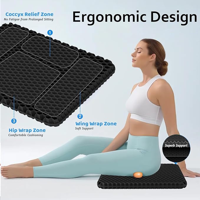 Gel Seat Cushion, Jumbo&Thick Gel Cushion - Image 4