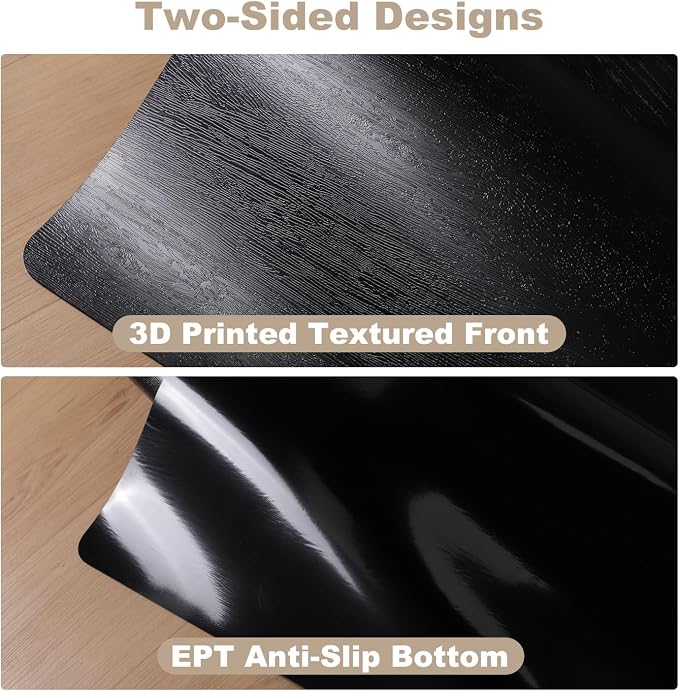 40"x 50" Office Chair Mat for Hardwood, Vinyl Computer Floor Mat, Anti-Slip - Image 4