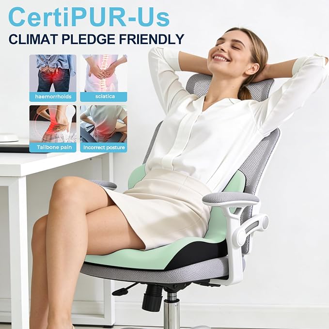 Seat Cushion, Office Chair Cushion, L-Shaped Ergonomic Car Seat Cushions - Image 3