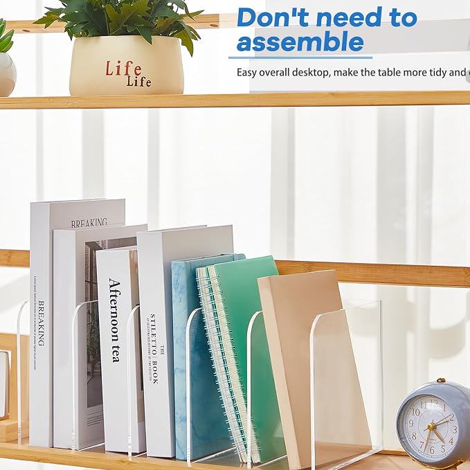 Suzile Clear Acrylic Magazine File Holder - Image 3