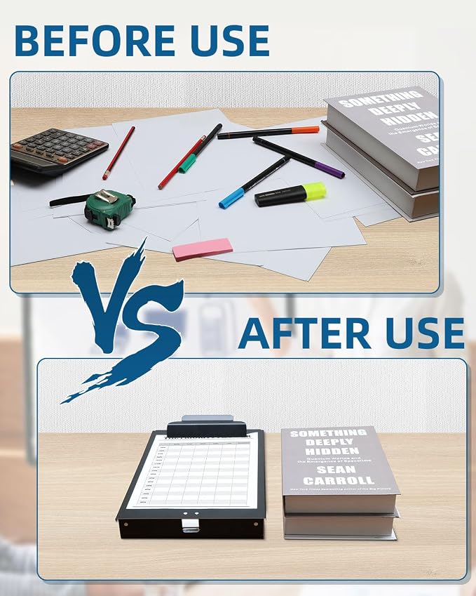 Metal Clipboard with Storage, Letter Size Heavy Duty Aluminum Clipboards - Image 6