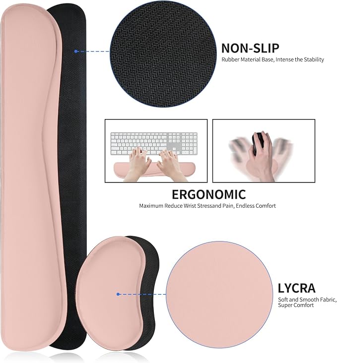 Desk Pad Mat Set, 3-in-1 Large Mouse Pads - Image 4