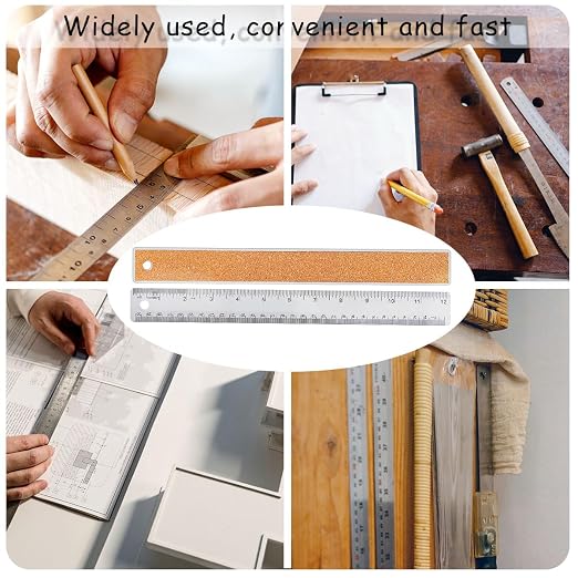 12 Inch Metal Ruler Stainless Steel Metal Ruler - Image 6
