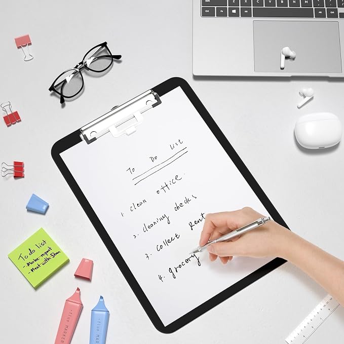 Hongri Plastic Clipboard with Pen Holder, Nurses and Women, Low Profile Clip - Image 7