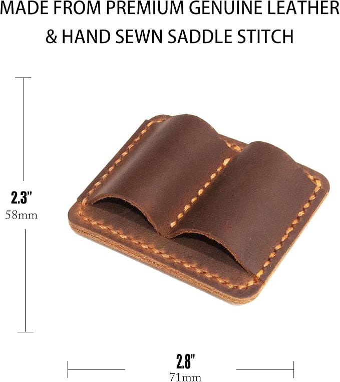 Handmade Leather Pen Holder Clip Notebook Pen Loop Stylish, notebook pen pencil - Image 6