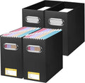 BALEINE File Organizer Box, Cardboard File Folder Organizer by BALEINE