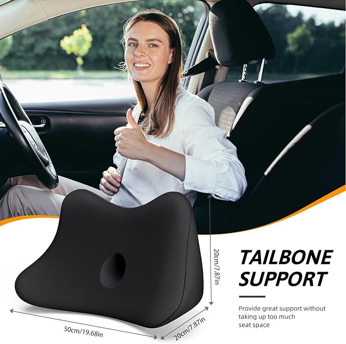 Benazcap Lumbar Support Pillow for Car, Lower Back Support Pillow for Sciatica - Image 6