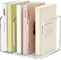 3-Slot Clear Acrylic Magazine File Holder – Vertical Desk Organizer by Unknown