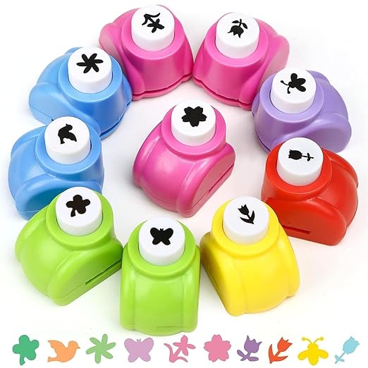 LOVEINUSA 10 PCS Flower Shaped Craft Hole Punch Set by LoveInUsa