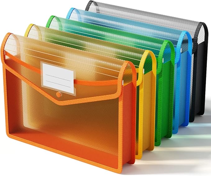ThinkTex Plastic Expanding File Folder, Transparent Envelopes - Image 8