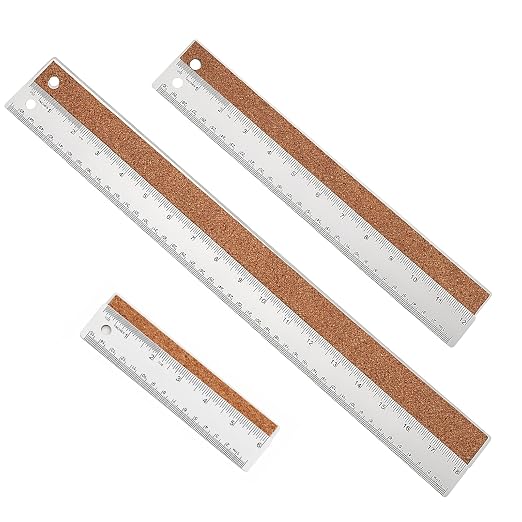 Metal Ruler 6+12+18 Inch Stainless Steel Ruler by WSICSE