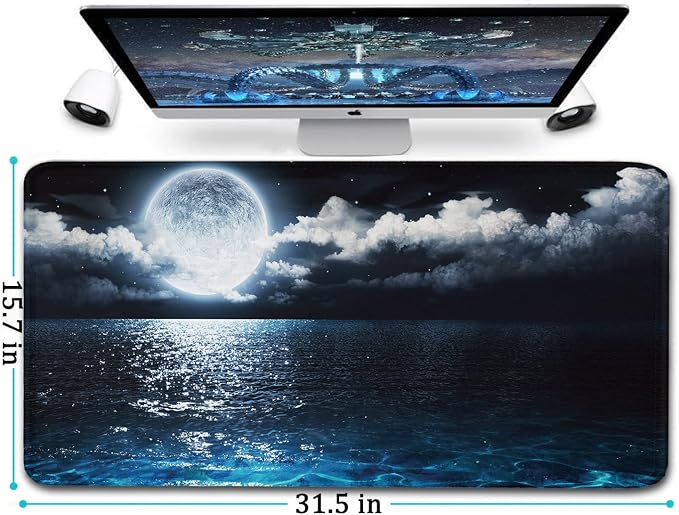 Naukay Large Mouse Pad, 31.5x15.7 inch Large Extended Computer Keyboard Mouse - Image 6