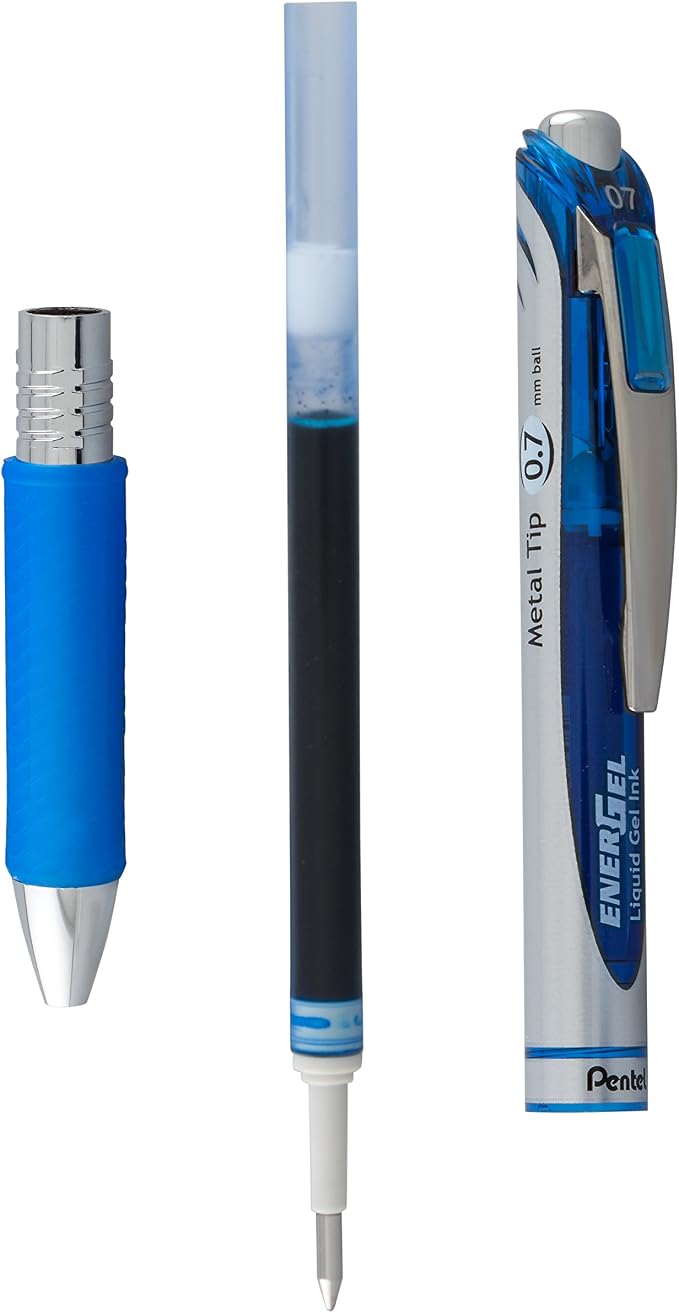 Pentel EnerGel Deluxe RTX Retractable Liquid Gel Pen, Metal Tip, 2 Pack - Image 5