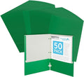 Blue Summit Green Folders with Pockets, Paper Green Pocket Folders with by BlueSummitSupplies