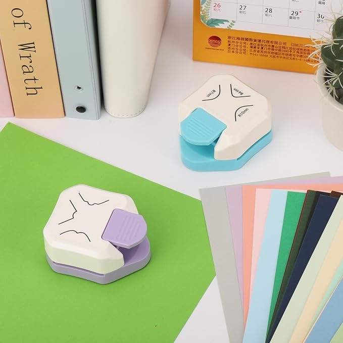 2PCS Paper Corner Rounder, Corner Punch 3 in 1 Corner Cutter - Image 5