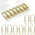 50Pcs 2 in Jumbo Gold Paper Clips, Non Skid Smooth Planner Clip by Unknown