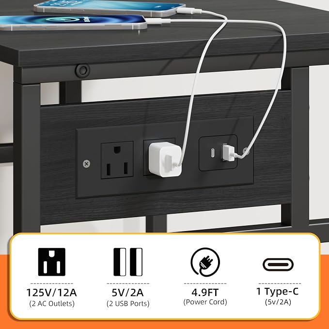 YAOHUOO 3 Tier Large Printer Stand - Image 5