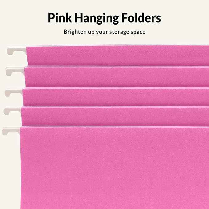 SUNEE Hanging File Folders, 25 Pack Letter Size Hanging File Folders - Image 4