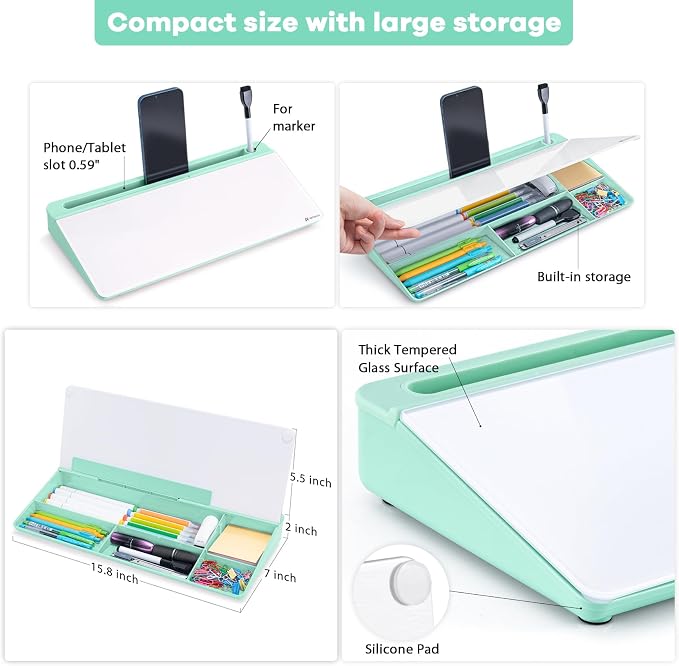 Varhomax Glass Desk Whiteboard - Image 4