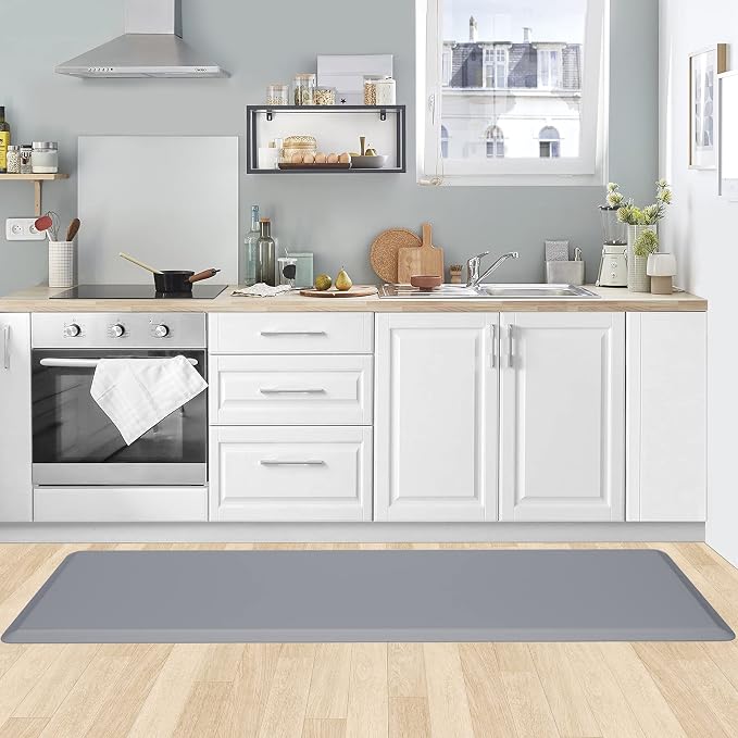 KitchenClouds Kitchen Mat Cushioned Anti Fatigue Kitchen Rug 17.3"x60" Water - Image 7