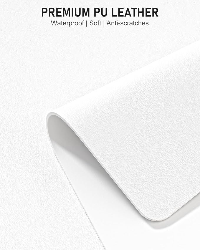 Desk Pad, 23.6" x 13.8" PU Leather Non-Slip Desk Mat Large Mouse Pad - Image 3